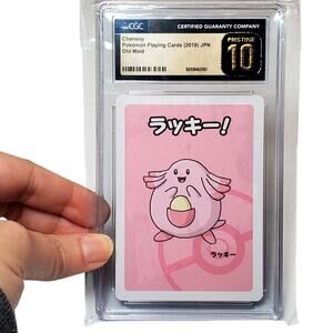 Chansey Red Back CGC Pristine 10 Japanese Old Maid Pokemon TCG 2019